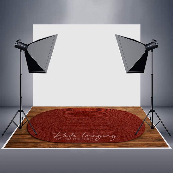Aperturee Marroon Oval Rug Wood Rubber Floor Mat For Photo, 5X4FT(1.5X1.2M), 129 USD, rubber floor mat, RUBLRHD7K80-G
