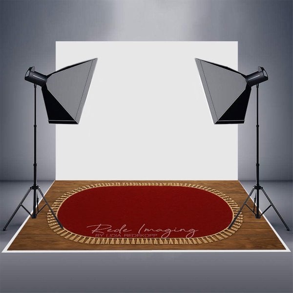 Aperturee Marroon Oval Tassels Rug Rubber Floor Mat For Photo, 5X4FT(1.5X1.2M), 129 USD, rubber floor mat, RUBLRHD7K82-G