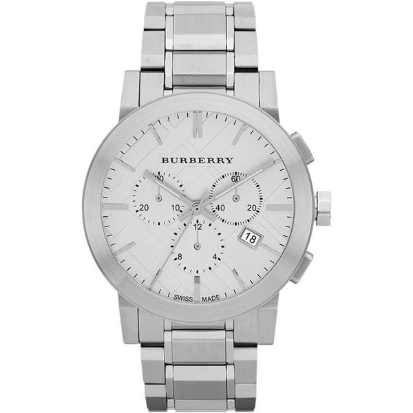 Burberry BU9350 Large Check Stainless Steel Bracelet Men's Watch