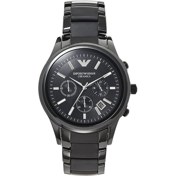 Emporio Armani AR1452 Men's Chronograph Watch Ceramica Black
