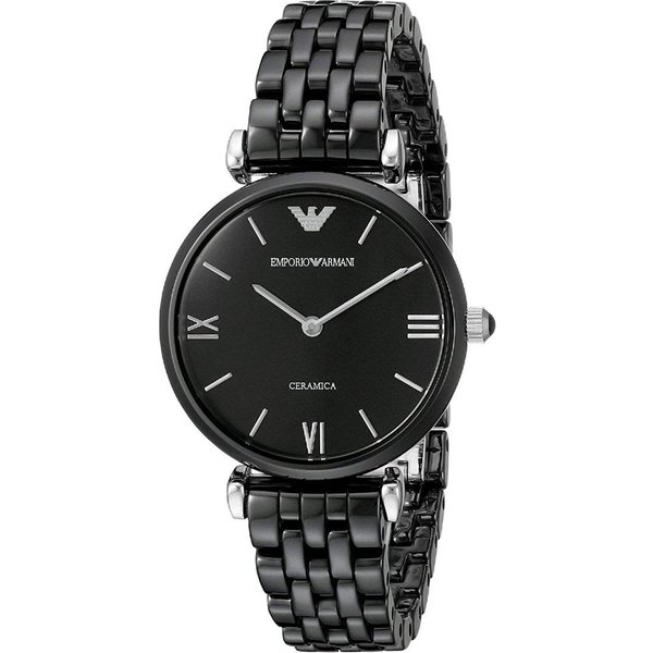 Emporio Armani AR1487 Black Ceramic Ladies Watch