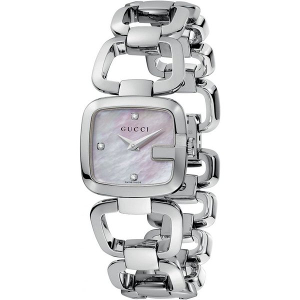 Gucci YA125502 Silver Ladies Mother of Pearl Watch