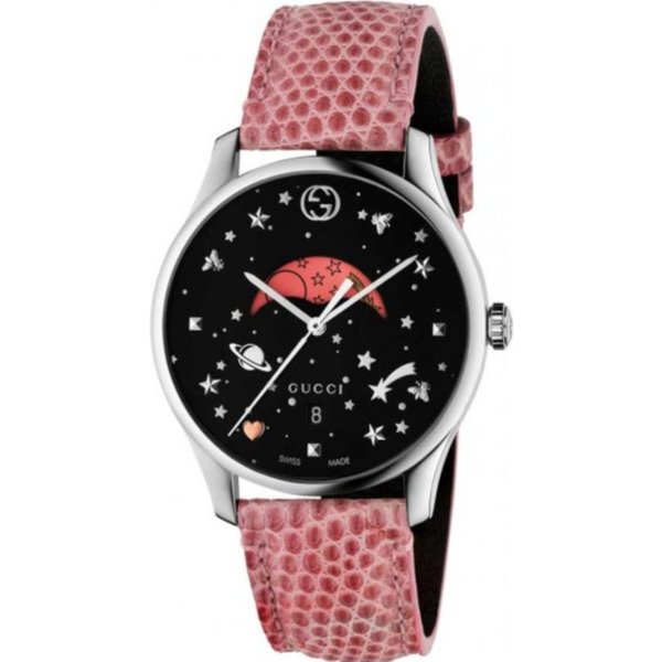 Gucci YA1264046 G-Timeless Moonphase Black Dial Ladies Watch
