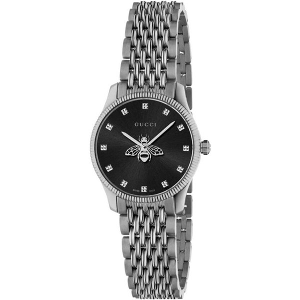 Gucci YA1265020 G-Timeless Black Dial with Bee Ladies Watch