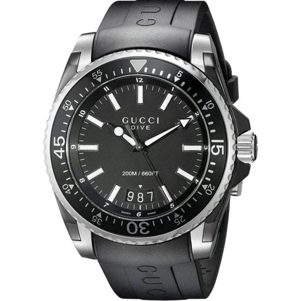 Gucci YA136204 Dive Black Men's Watch