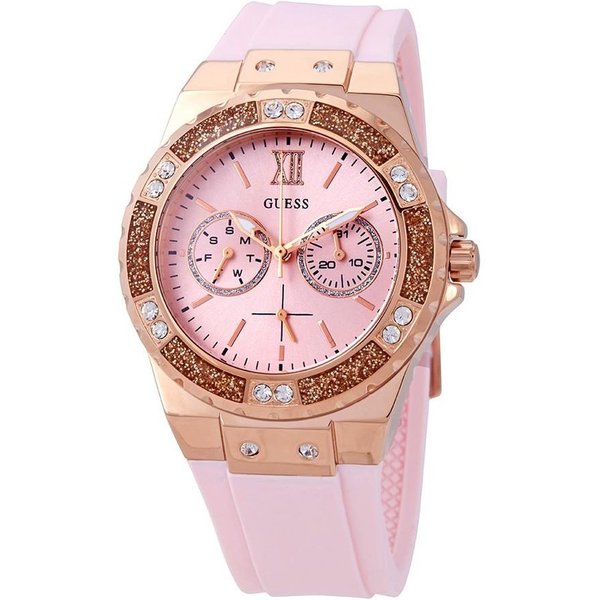 Guess W1053L3 Limelight Crystal Pink Dial Ladies Watch