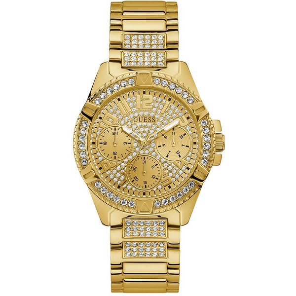 Guess W1156L2 Ladies Gold Watch With Crystals