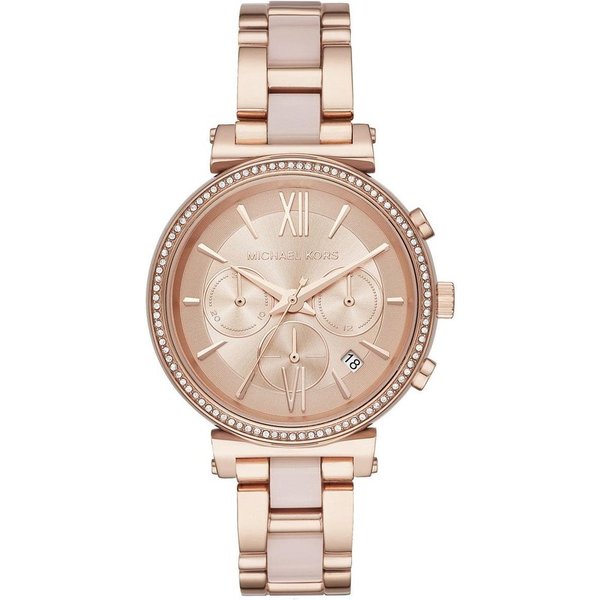 Michael Kors Sofie Chronograph Rose Dial Ladies Watch MK6560