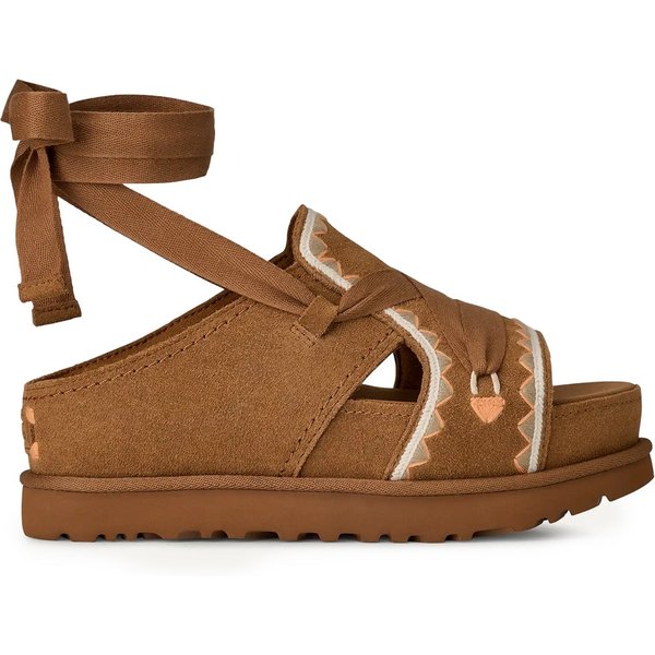 UGG GOLDENSTAR HI ARTISTITCH CHESTNUT - Sandalo Chestnut
