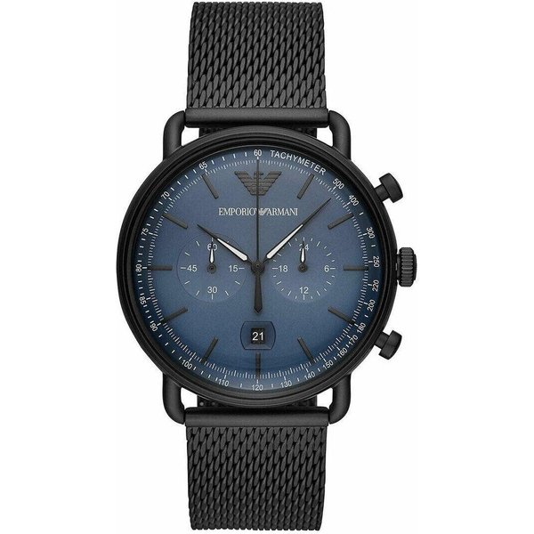 Emporio Armani AR11201 Chronograph Date Mesh Bracelet Strap Men's Watch
