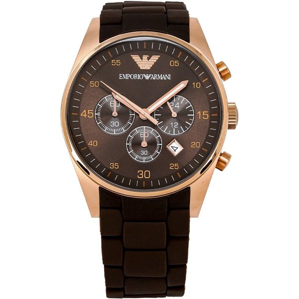 Emporio Armani AR5890 Men's Chronograph Watch Brown