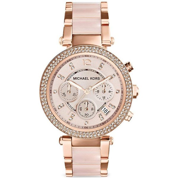 Michael Kors MK5896 Parker Chronograph Ladies Watch Rose Gold
