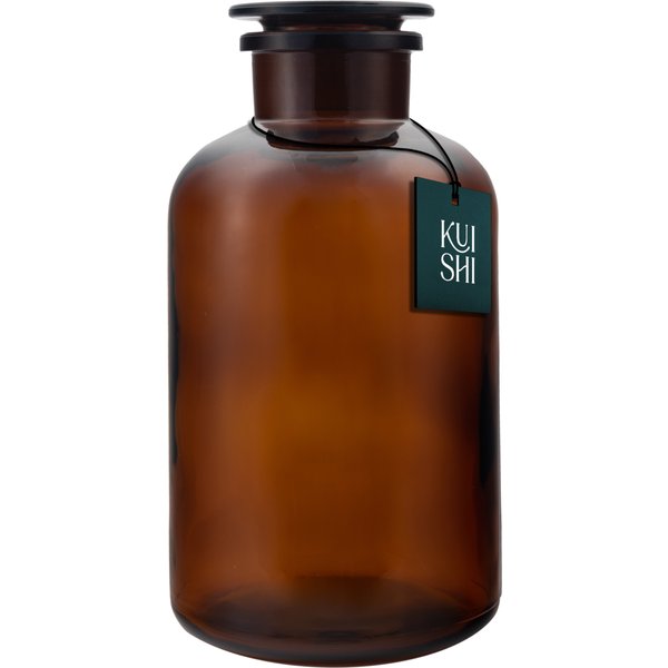 Amber Glass Apothecary Jars
