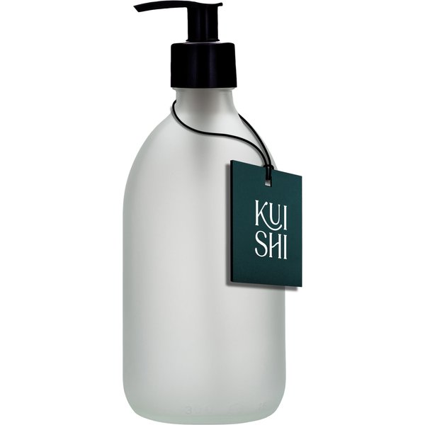 White Glass Pump Bottle