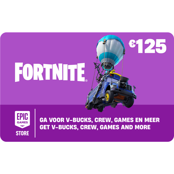 Fortnite Cadeaukaart €125 | Fortnite Vbucks kaart | V-Bucks kopen