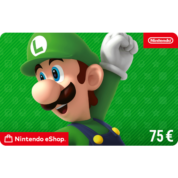 Nintendo eShop -Kortti 75€ | Nintendo eShop Card | Nintendo Lahjakortti