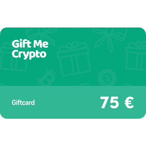 Gift Me Crypto Geschenkkarte 75 Euro