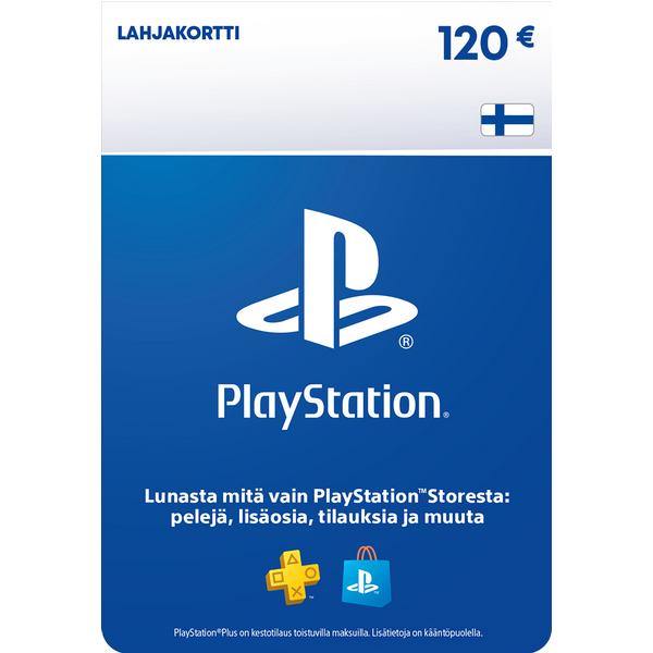 PlayStation Store lahjakortti 120€ | PSN Kortti | PlayStation Gift Card