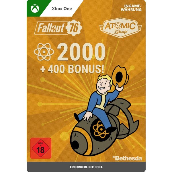 2000 (+400 als Bonus) Atome - Fallout 76