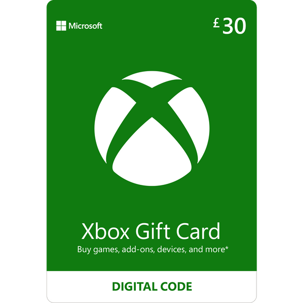 Xbox Gift Card £30 | Xbox Store | Xbox Voucher