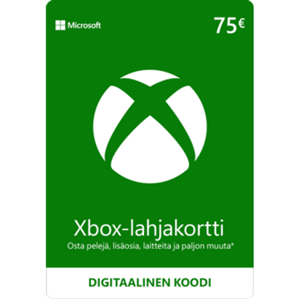 Xbox-lahjakortti 75€