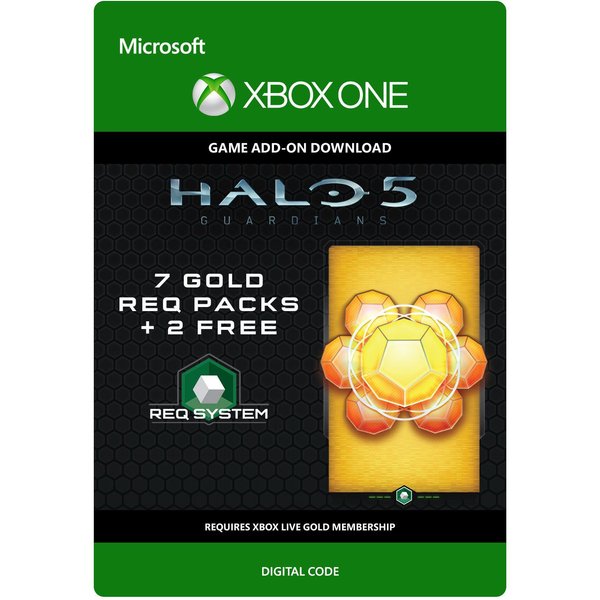 Halo 5: Guardians: 7 Gold REQ Packs + 2 Free