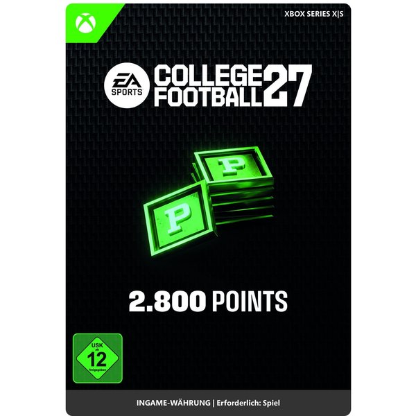 EA SPORTS COLLEGE FOOTBALL 27 2.800-POINTS-PACK
