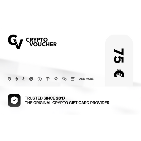Crypto Voucher Cadeaukaart 75 Euro