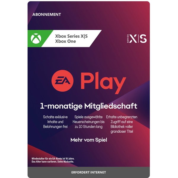 EA Play 1 monatig Xbox
