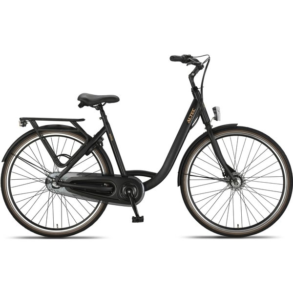 Altec Walesa Damesfiets 28inch 55cm Mat Zwart 3v