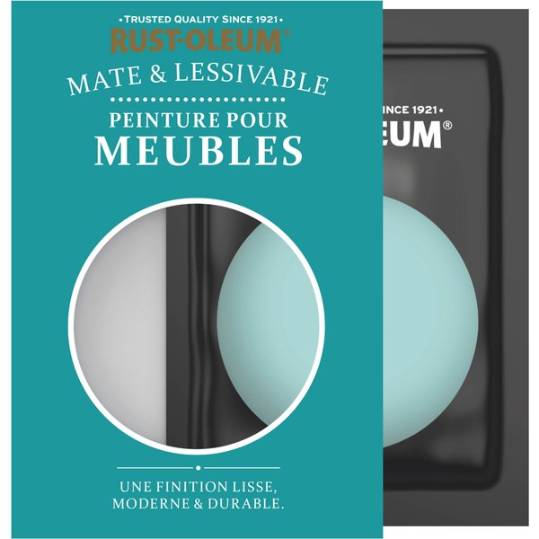 Peinture Pour Meubles Mate & Lessivable - Bleu-Vert-image