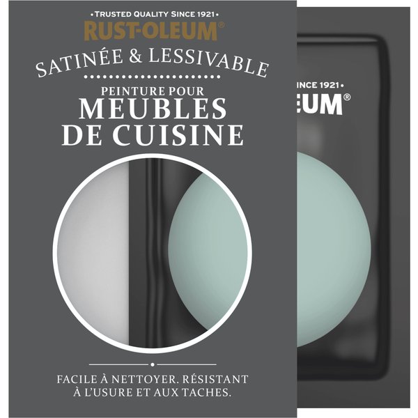 Peinture Pour Meubles De Cuisine, Finition SatinéE - Bleu Littoral-image