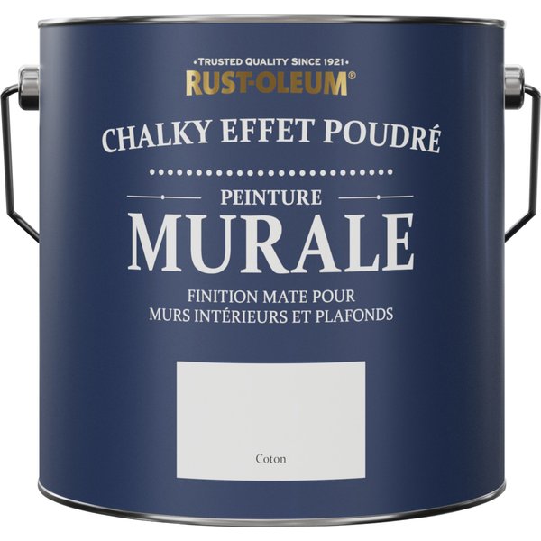 Rust-Oleum Peinture pour murs et plafonds mate effet poudré - Coton