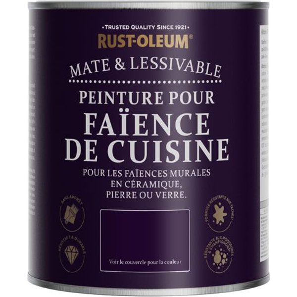 Peinture Pour FaïEnce De Cuisine, Finition Mate - Graphite-image