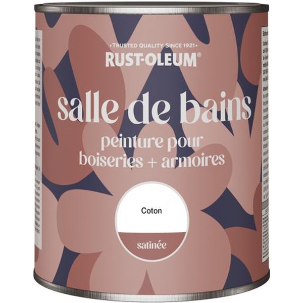 Rust-Oleum Peinture pour boiseries et armoires de salle de bains satinée - Coton