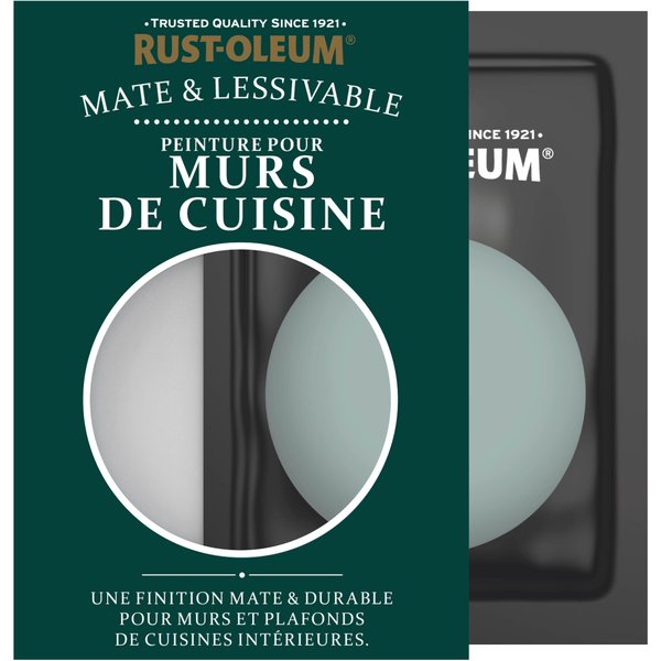 Peinture Pour Murs De Cuisine, Finition Mate - Bleu Gris-image