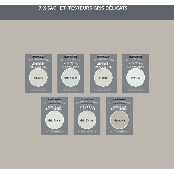 Rust-Oleum Testeurs Meubles de Cuisine - Gris délicats