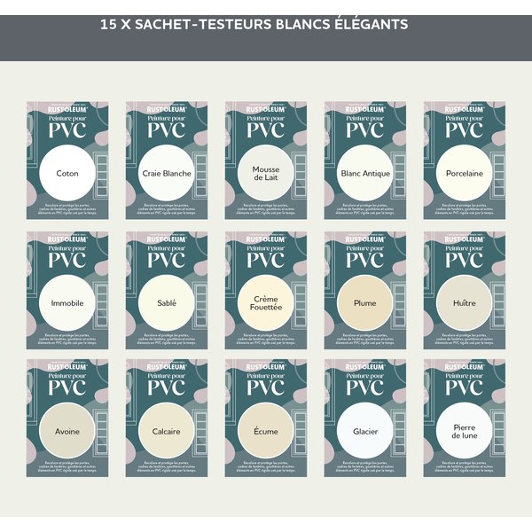 Rust-Oleum Testeurs portes et fenêtres en PVC - Blancs élégants