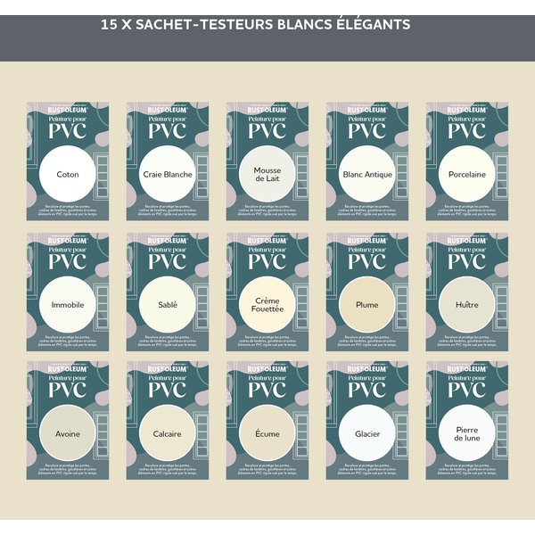 Rust-Oleum Testeurs portes et fenêtres en PVC - Blancs élégants