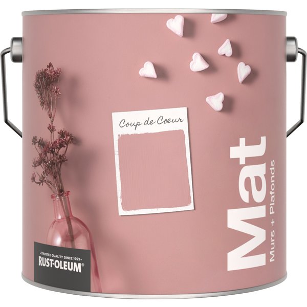 Rust-Oleum Peinture pour murs et plafonds mate lessivable - Coup de Cœur
