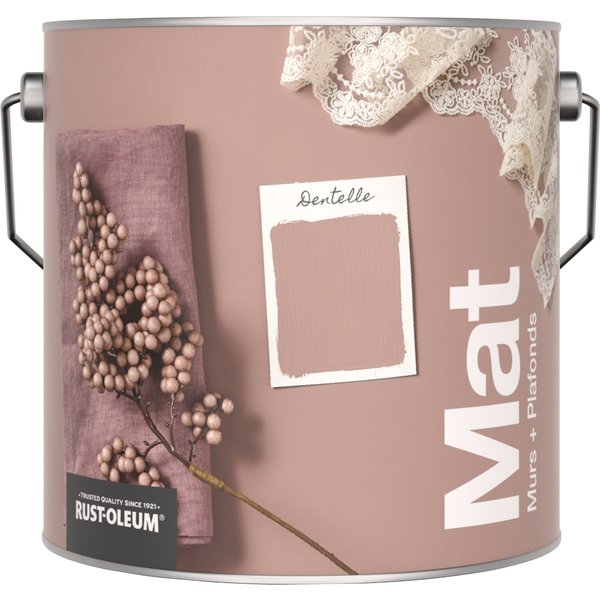 Rust-Oleum Peinture pour murs et plafonds mate lessivable - Dentelle