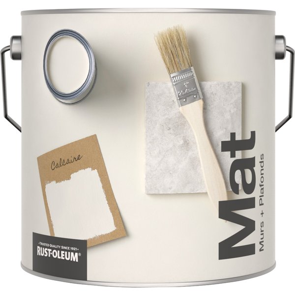 Rust-Oleum Peinture pour murs et plafonds mate lessivable - Calcaire