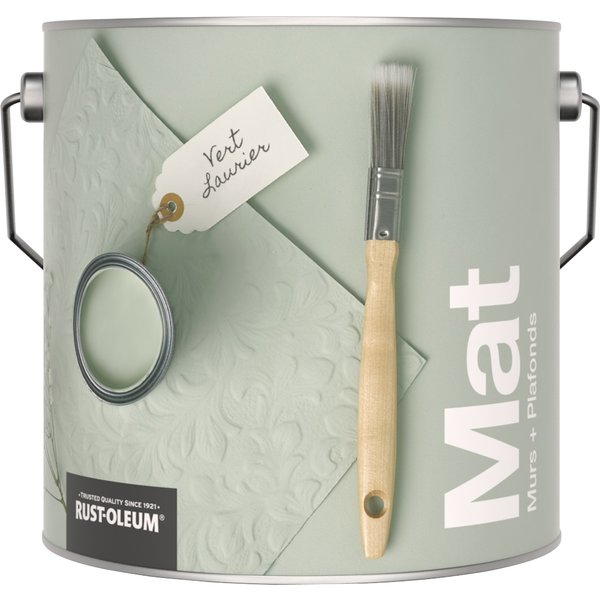 Rust-Oleum Peinture pour murs et plafonds mate lessivable - Vert Laurier