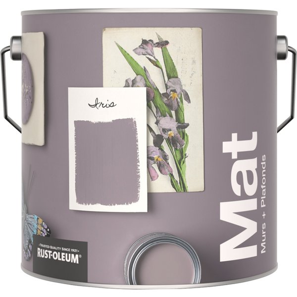Rust-Oleum Peinture pour murs et plafonds mate lessivable - Iris
