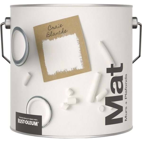 Peinture Murale Lessivable - Craie Blanche-image