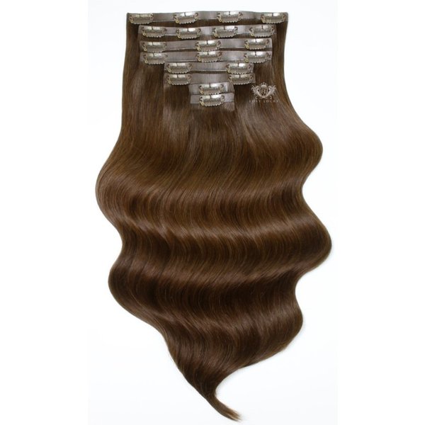 Chocolate - Seamless Clip In Remy Human Hair Extensions | Foxy Locks