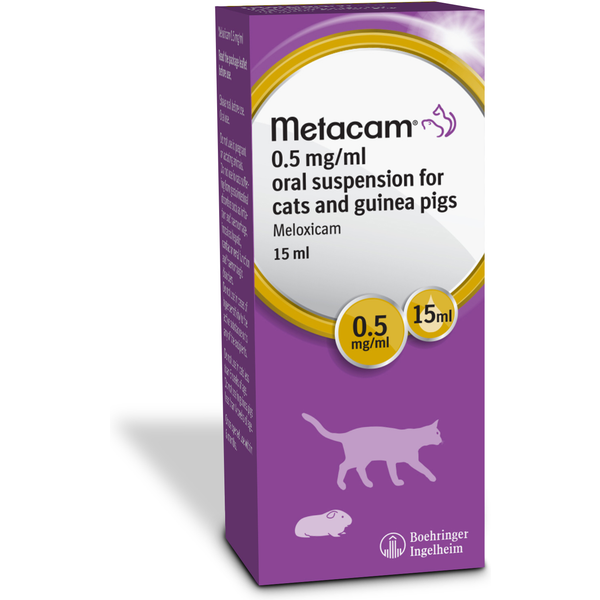 Metacam Oral Suspension for Cats and Guinea Pigs 0.5mg/ml
