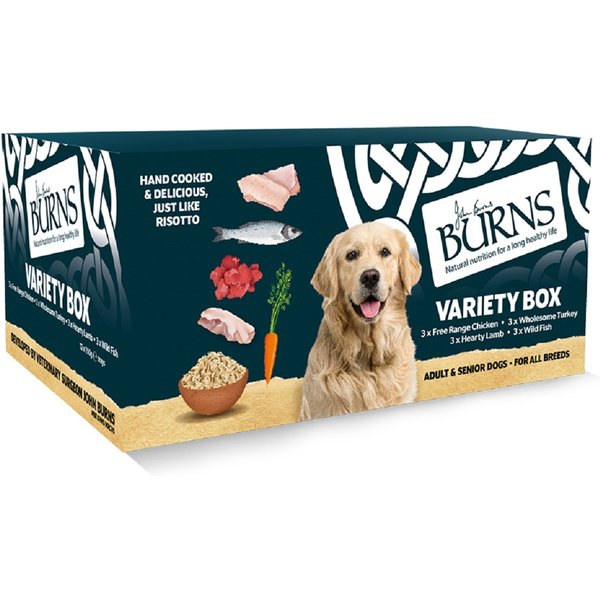 Burns Wet Dog Food Variety Box 6 x 395g