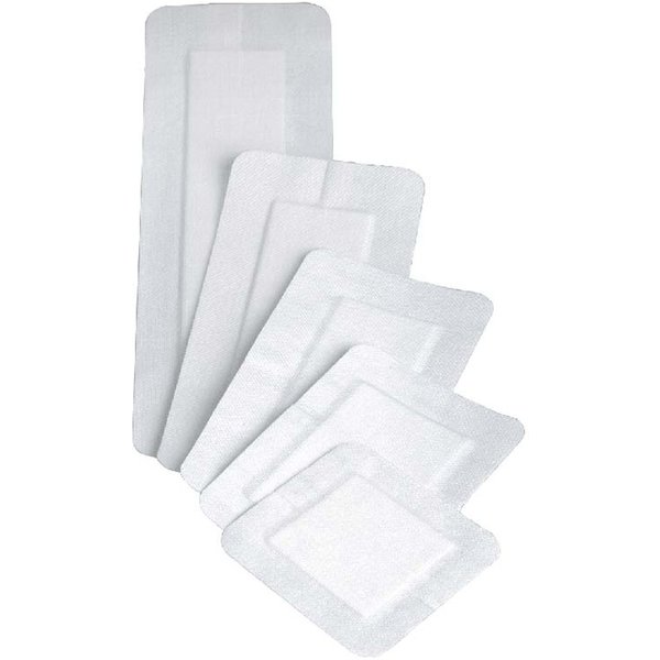 DeRoyal CovadermAdhesive Wound Dressing, 4" x 8" with 2" x 5-1/2" Pad