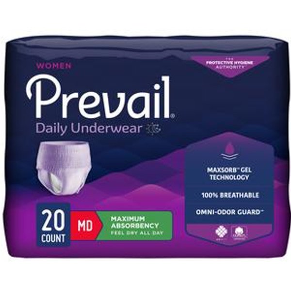 PrevailUnderwear for Women, Small/Medium (28" to 40") - Replaces FQPVR512